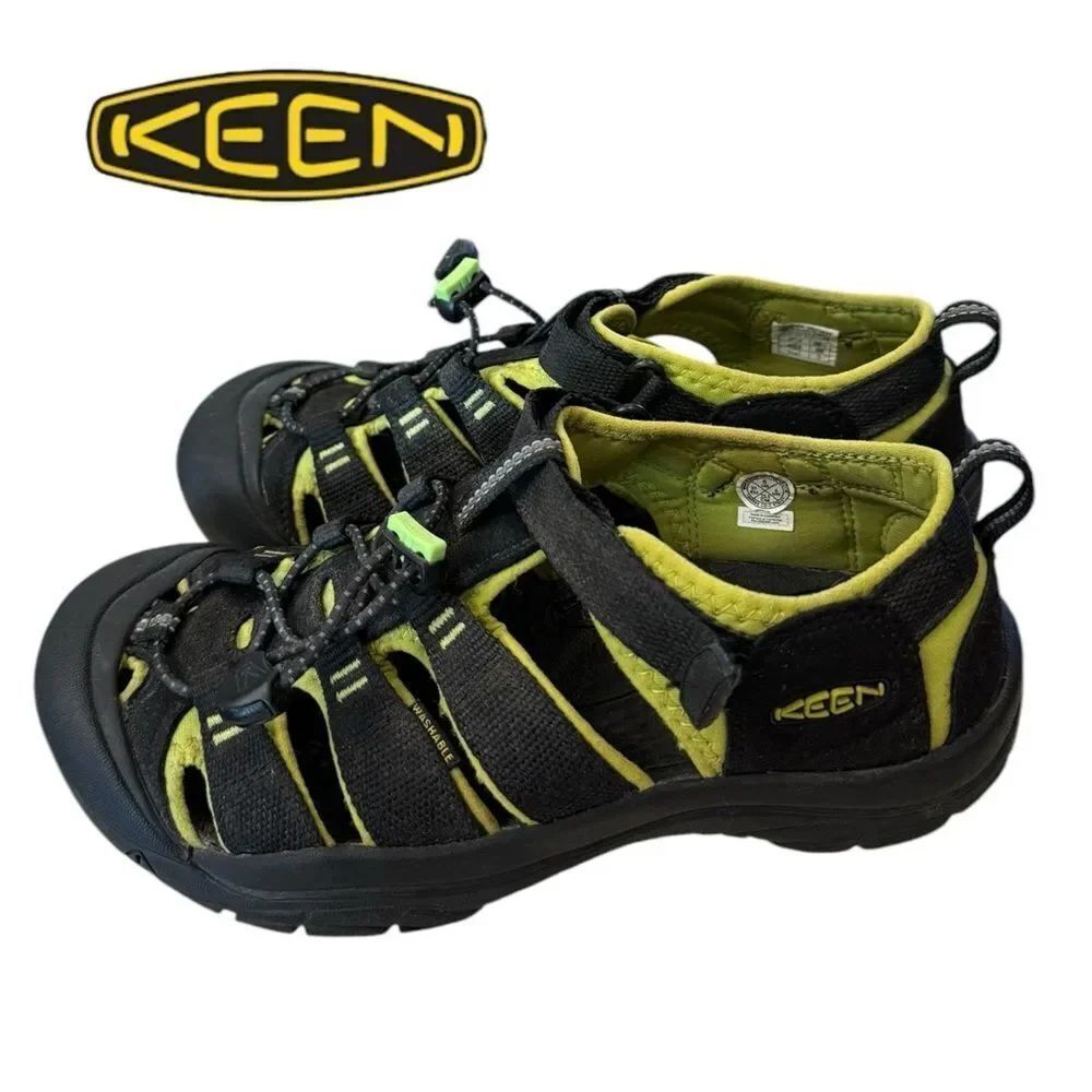 KEEN Men's Women's Newport Black Neon Sandals 5 37
